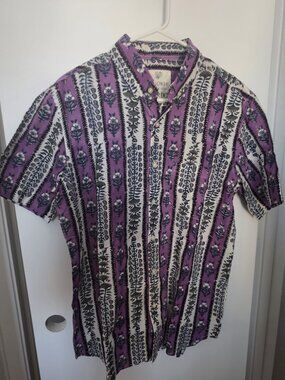 Anokhi x Kardo Purple Block Print Shirt NWT M
